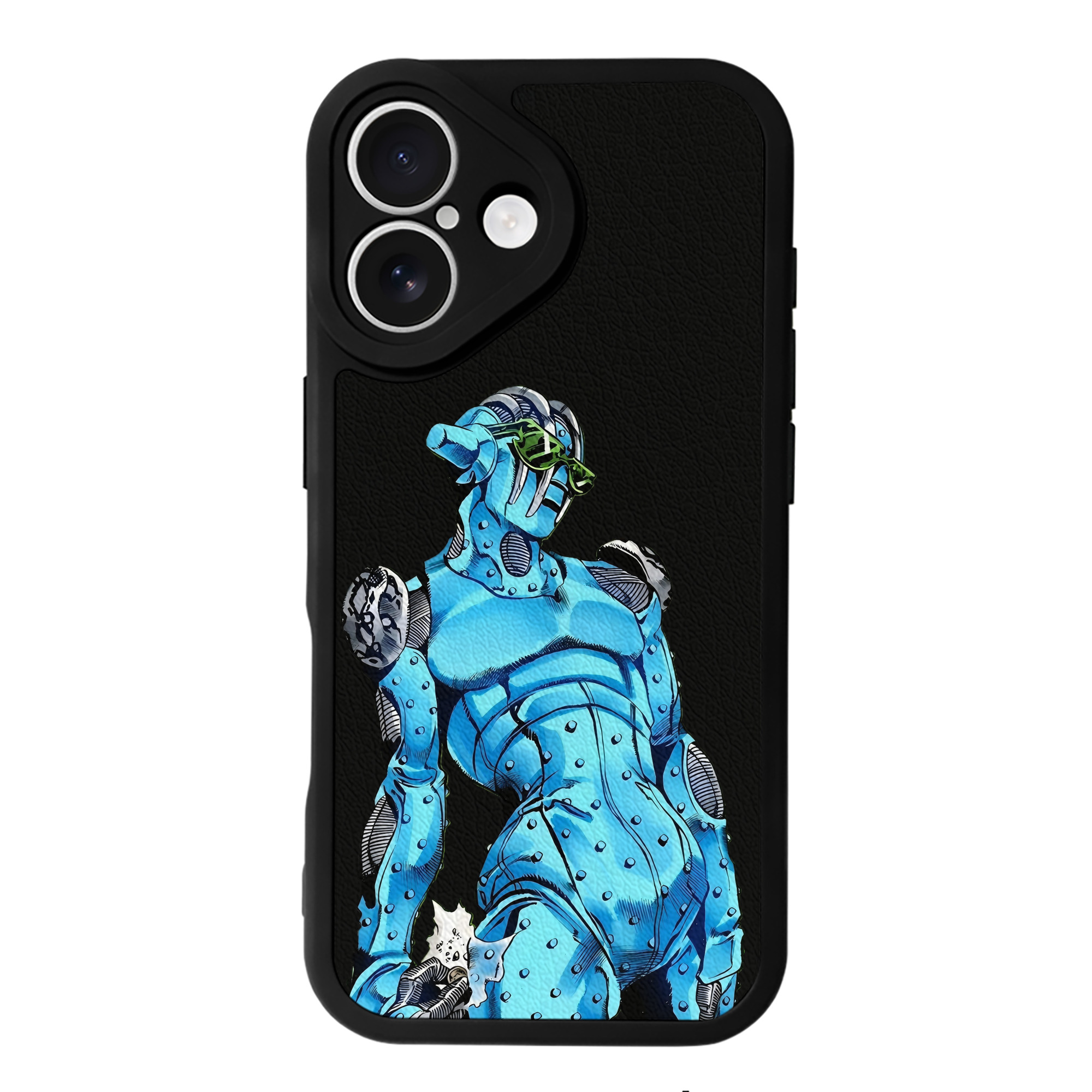 （画像用） ジョジョの奇妙な冒険 JoJo's Bizarre Adventure 【iPhone 16シリーズ対応】シリコンスマホケース（レザー調） 材質：シリコン